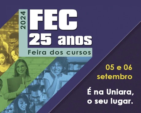 Banner de divulgao da FEC 25 anos - Feira dos Cursos 2024