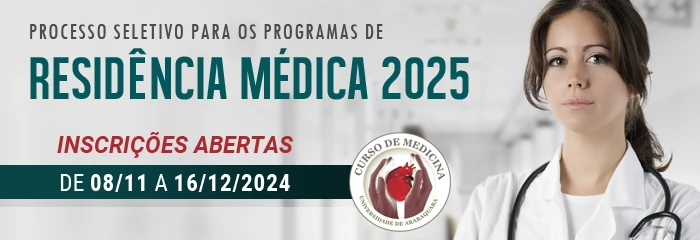 Banner de divulgao do Processo Seletivo para Residncia Mdica 2025