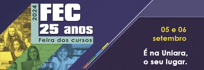 Banner de divulgao da FEC 25 anos - Feira dos Cursos 2024