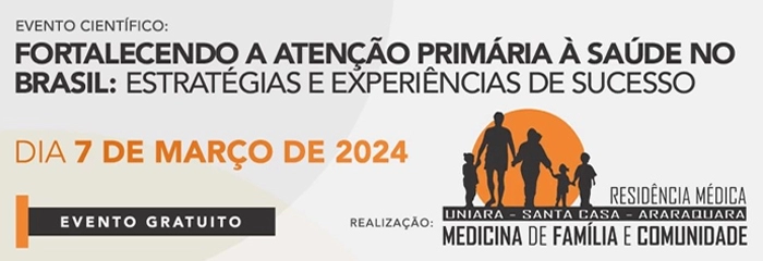 Banner de divulgação do Evento Científico: Fortalecendo a Atenção Primária à Saúde no Brasil: Estratégias e Experiências de Sucesso