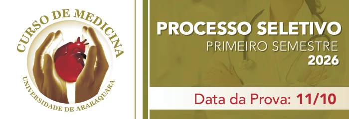 Banner de divulgao do Processo Seletivo Medicina Primeiro Semestre 2026
