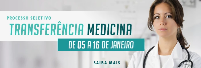 Banner de divulga��o do processo seletivo para transfer�ncia externa no curso de Medicina