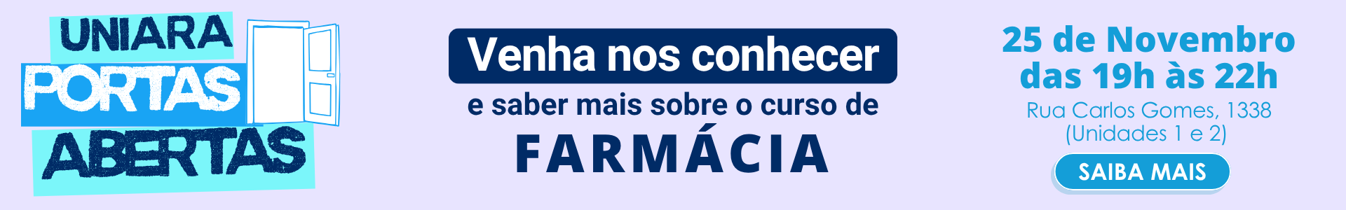 Uniara Portas Abertas - Biomedicina (versão desktop)