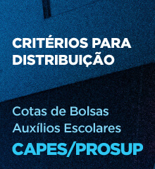 CAPES/PROSUP - Critérios para Distribuição